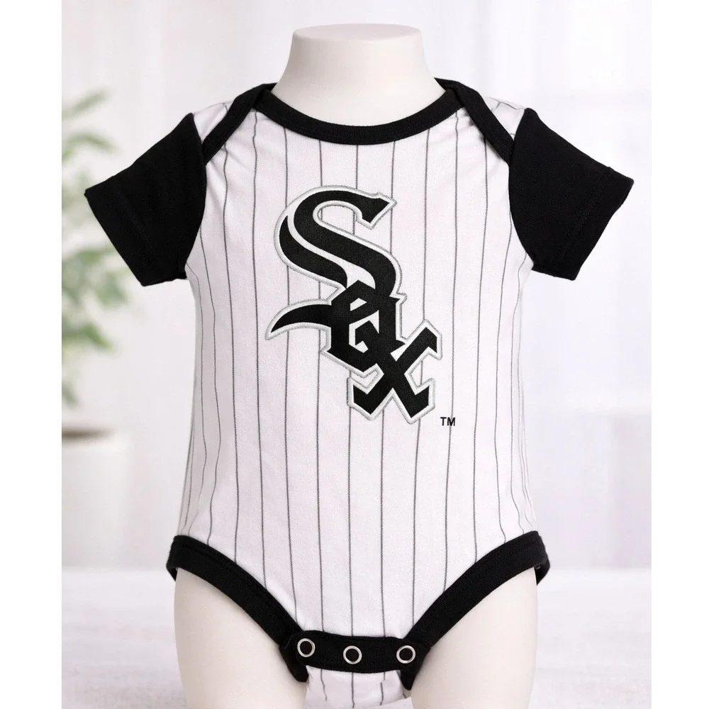 Chicago White Sox Baby Onesie Bodysuit 0–3 Months MLB‎ Pinstripe Infant Outfit